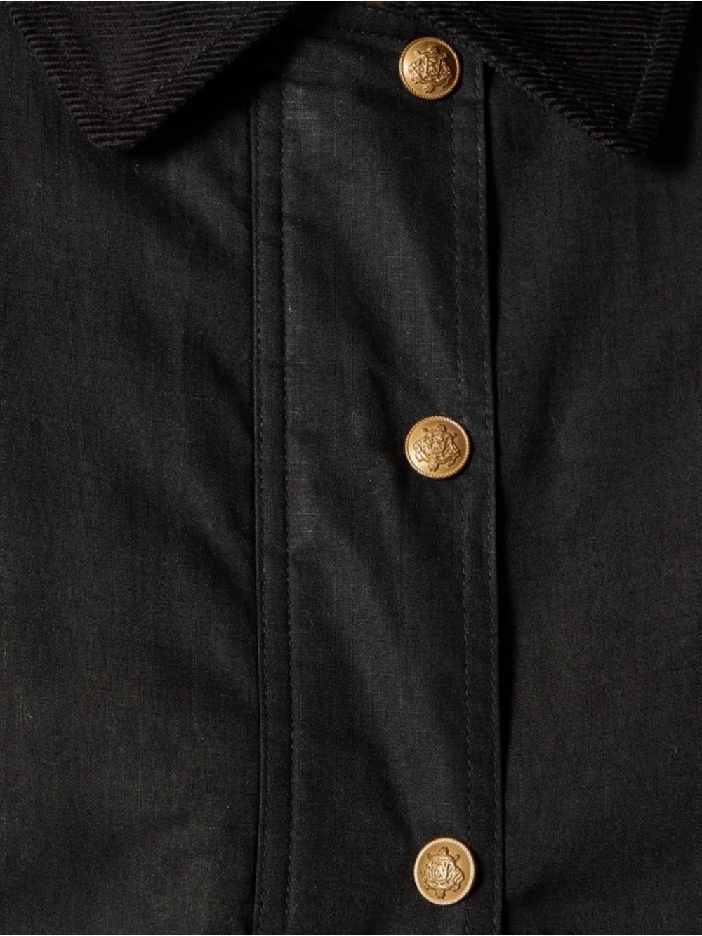 NWT J.Crew Cropped Barn Jacket in Black Ripstop Cotton - Picture 5 of 9